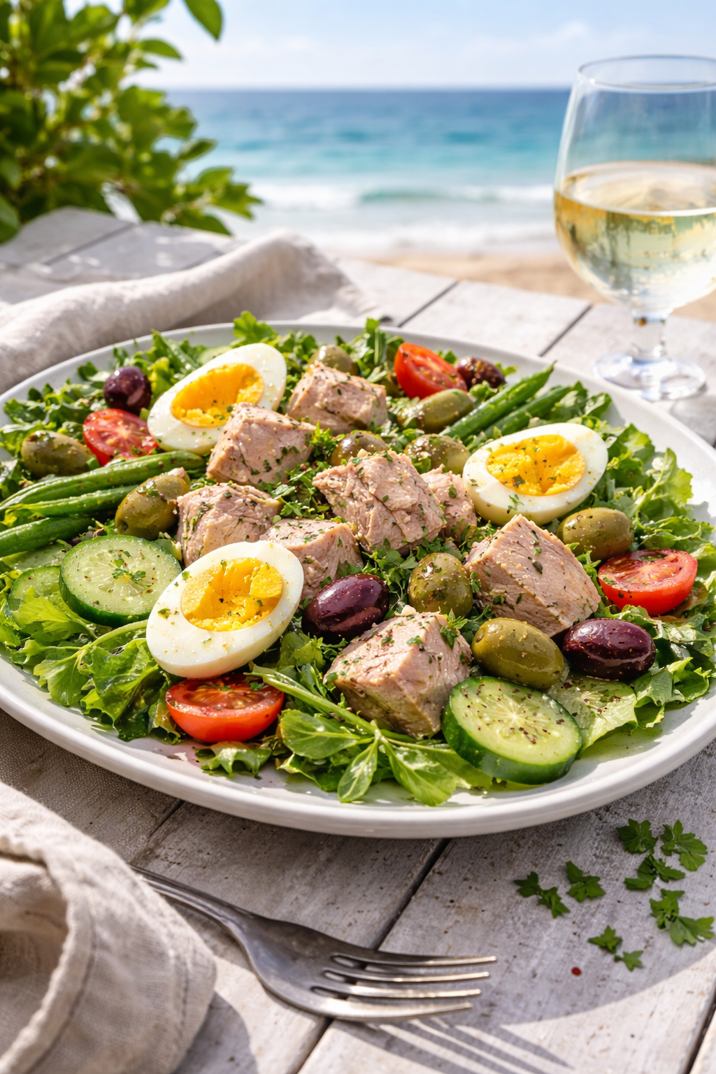 Keto Nicoise-Style Tuna Salad