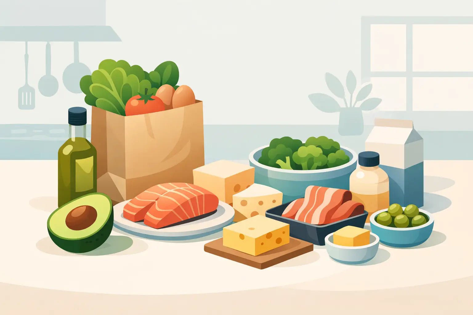 Keto Groceries for an Easier Low-Carb Week