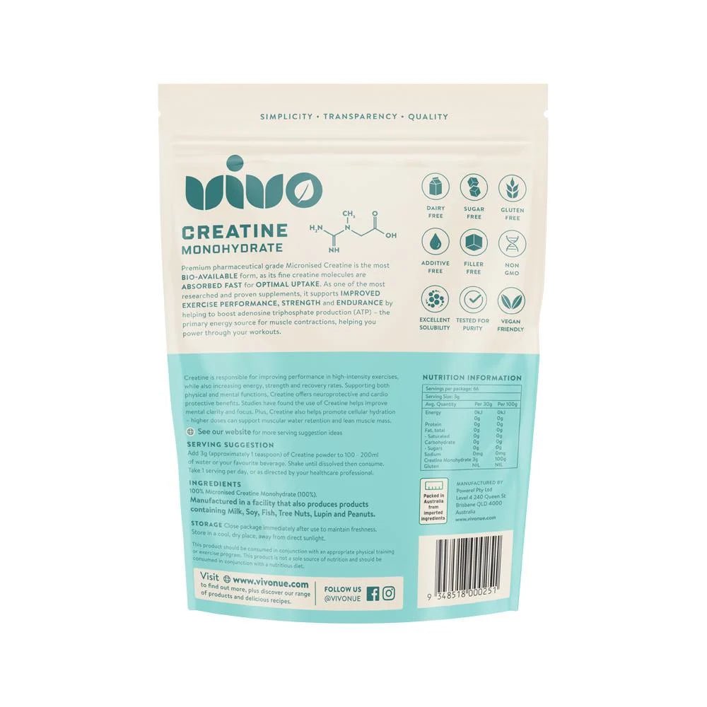 100% Pure Creatine Monohydrate - 200g - Yo Keto