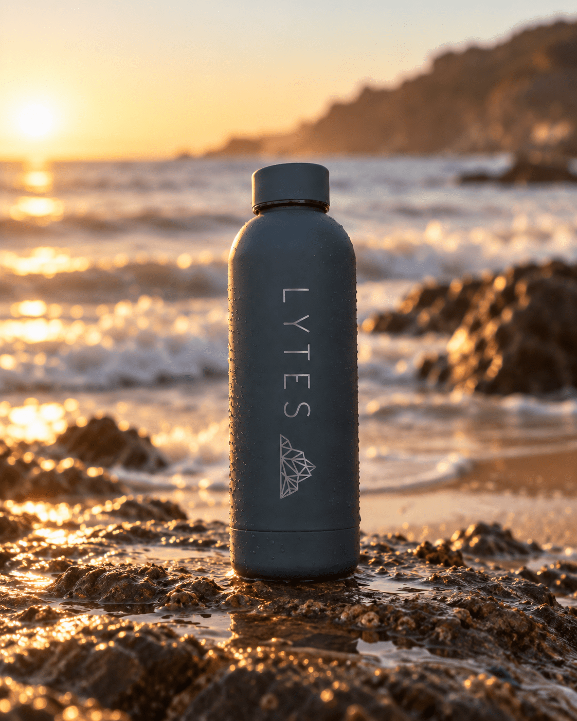 500ml Stainless Steel Drink Bottle - Indigo
