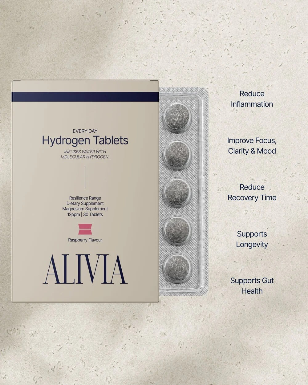 Hydrogen Tablets Raspberry - 30pk