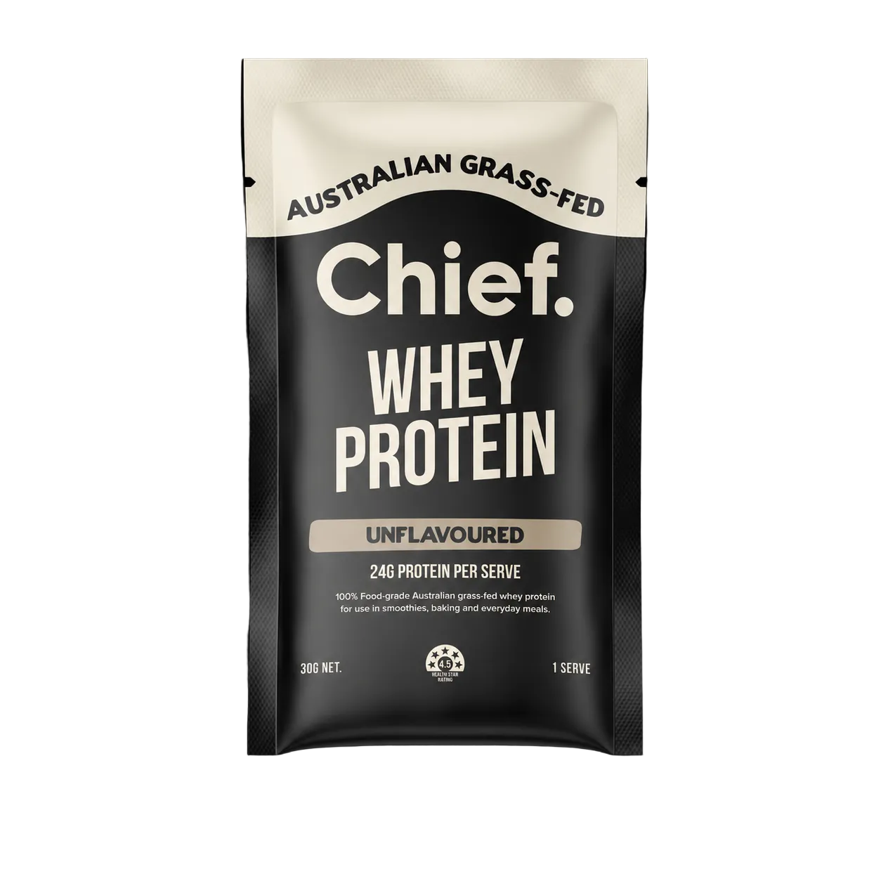 Grass-fed Whey Protein Powder - Unflavoured - 30g