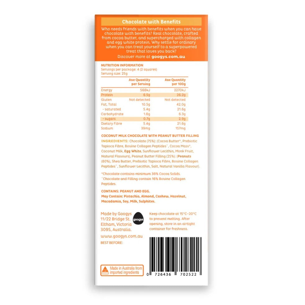 Peanut Butter Protein Chocolate Bar - 100g