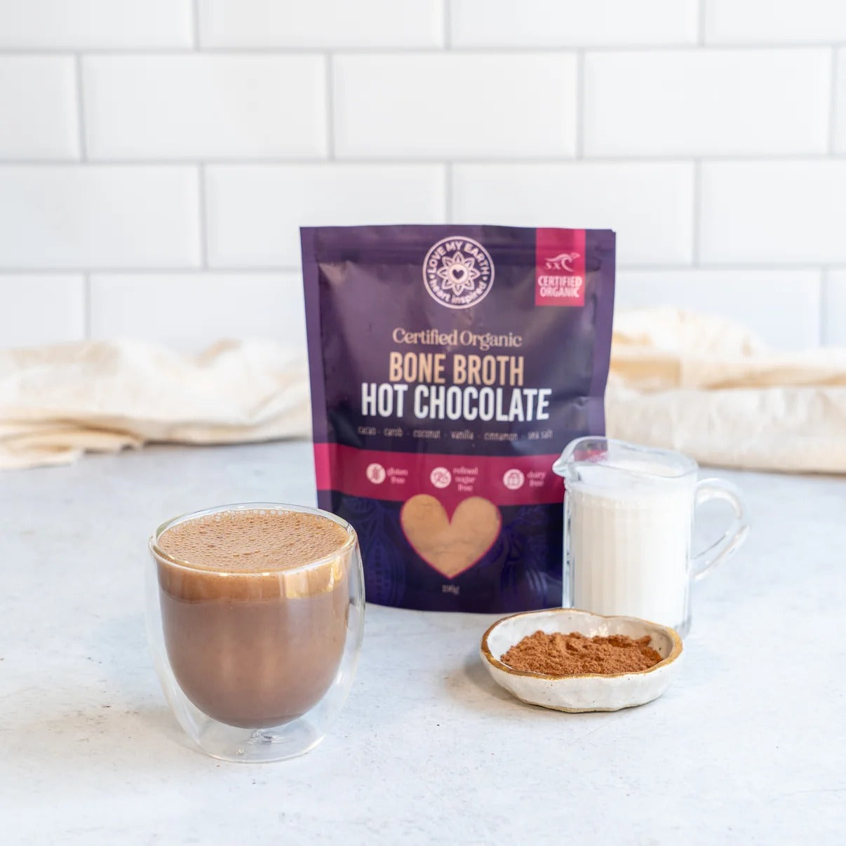 Organic Bone Broth Hot Chocolate 196g