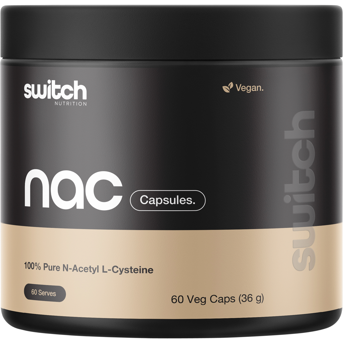 NAC - 100% N-Acetyl L-Cystine - 60 Caps