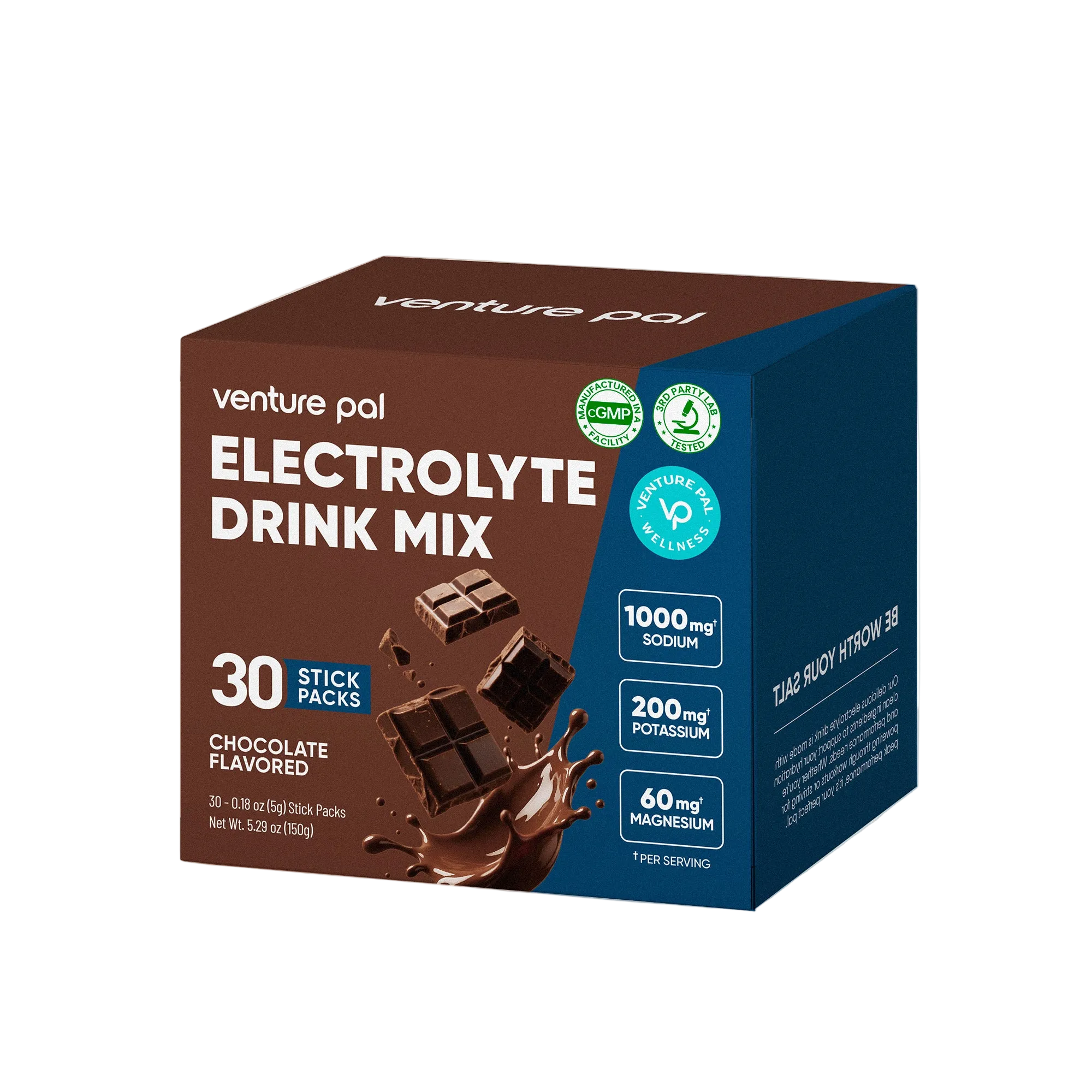 Chocolate Electrolyte Drink Mix - 30 Sticks