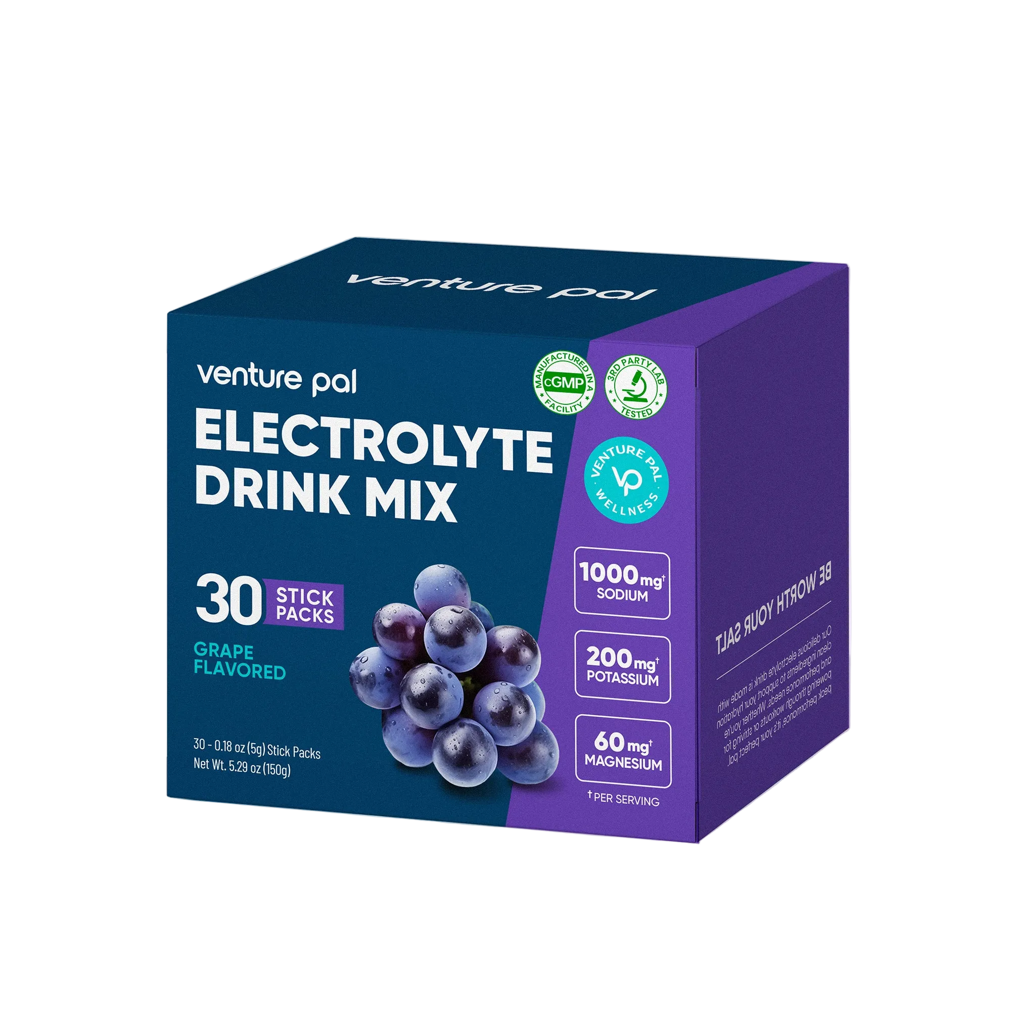 Grape Electrolyte Drink Mix - 30 Sticks