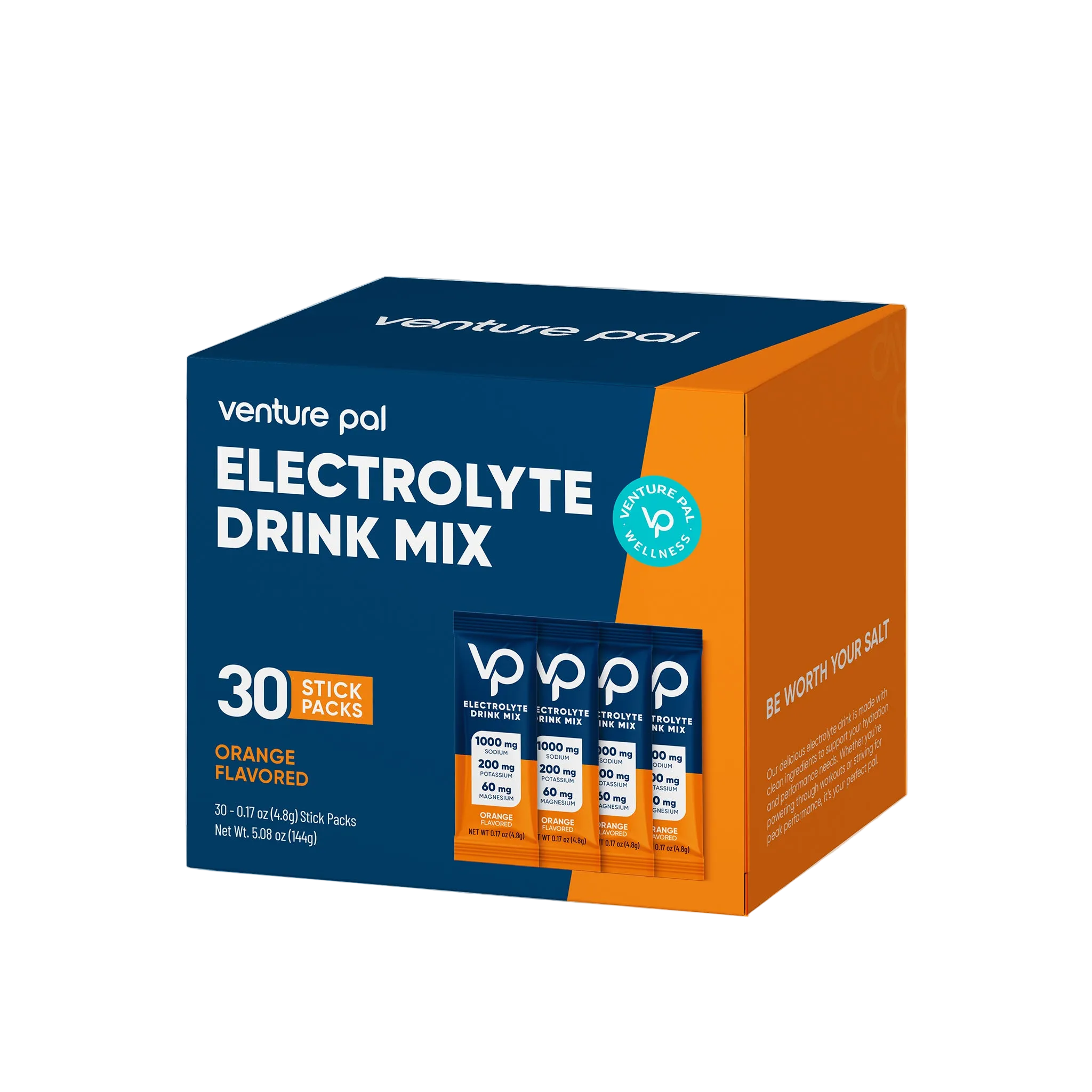 Orange Electrolyte Drink Mix - 30 Sticks
