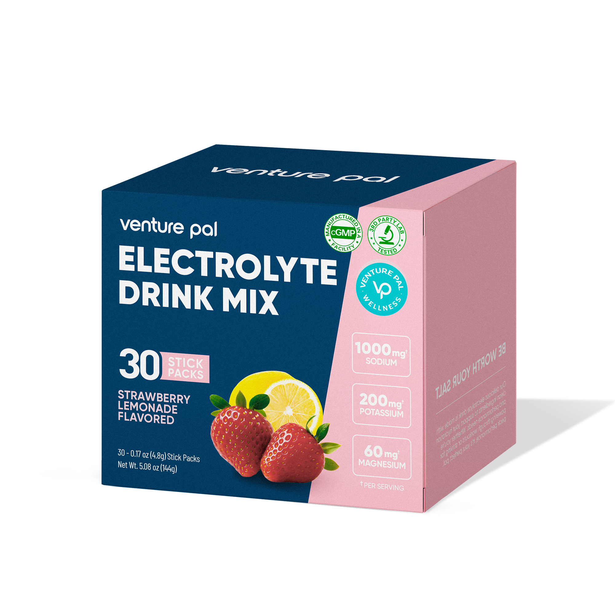 Strawberry Lemonade Electrolyte Drink Mix - 30 Sticks