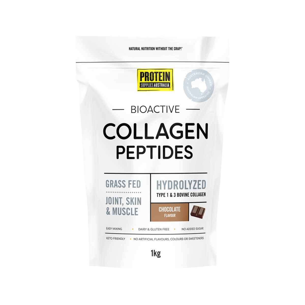 Bioactive Collagen Peptides - Chocolate - 1kg - Yo Keto
