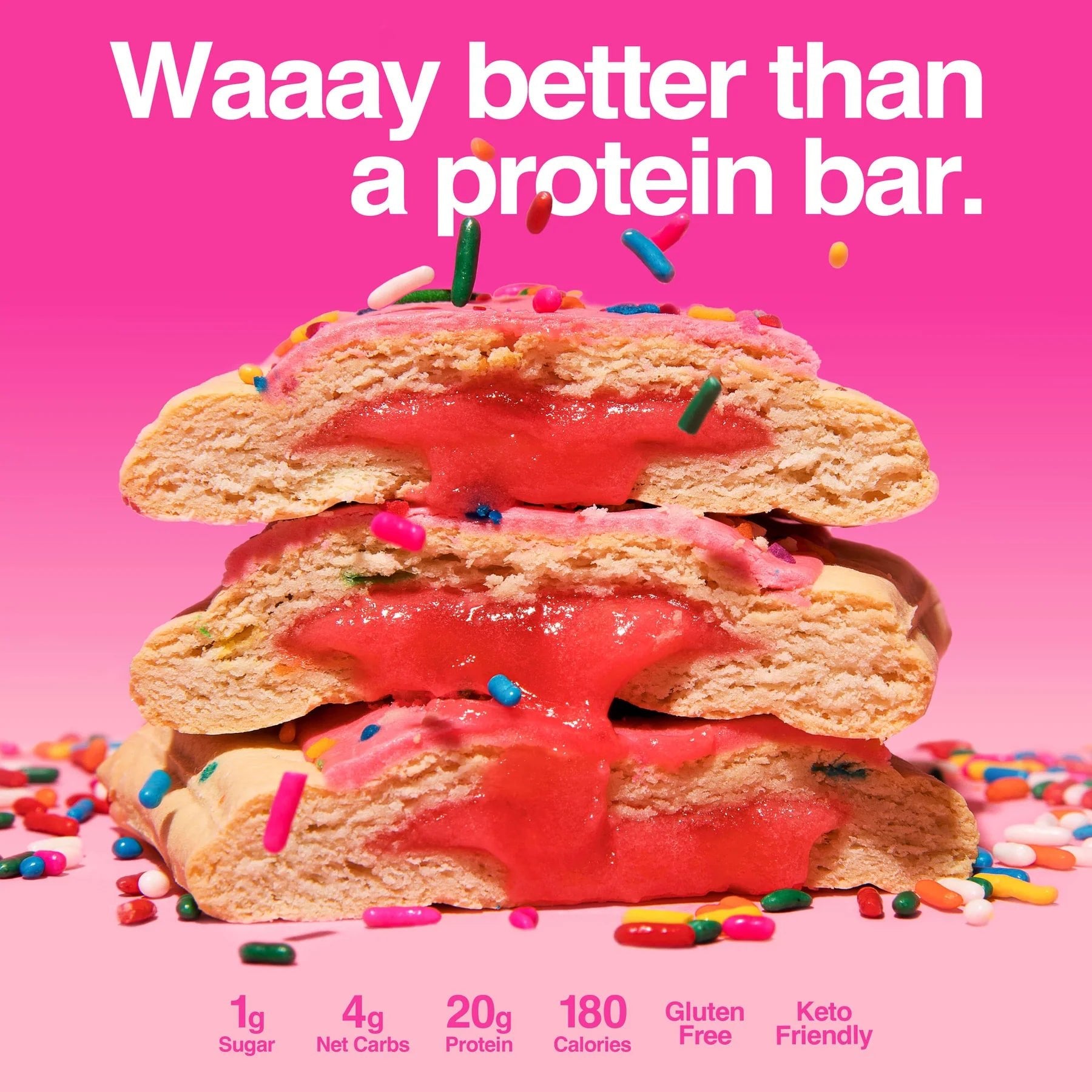 Birthday Cake Protein Pastry - 61g - Yo Keto