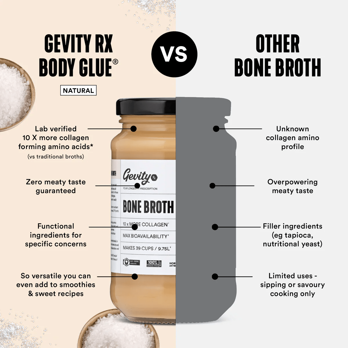 Bone Broth Body Glue - Natural - 390g - Yo Keto
