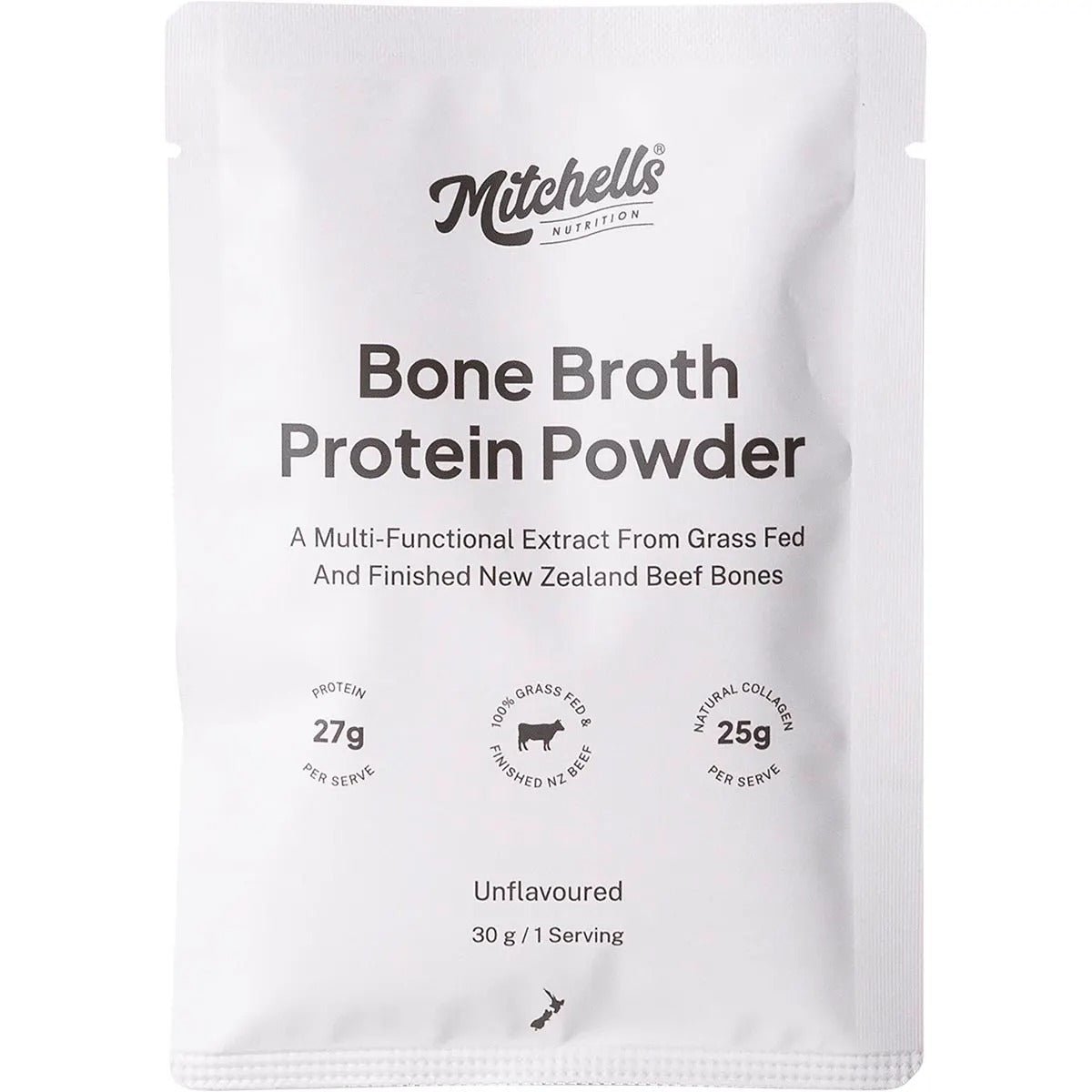 Bone Broth Protein Powder Unflavoured - 30g - Yo Keto