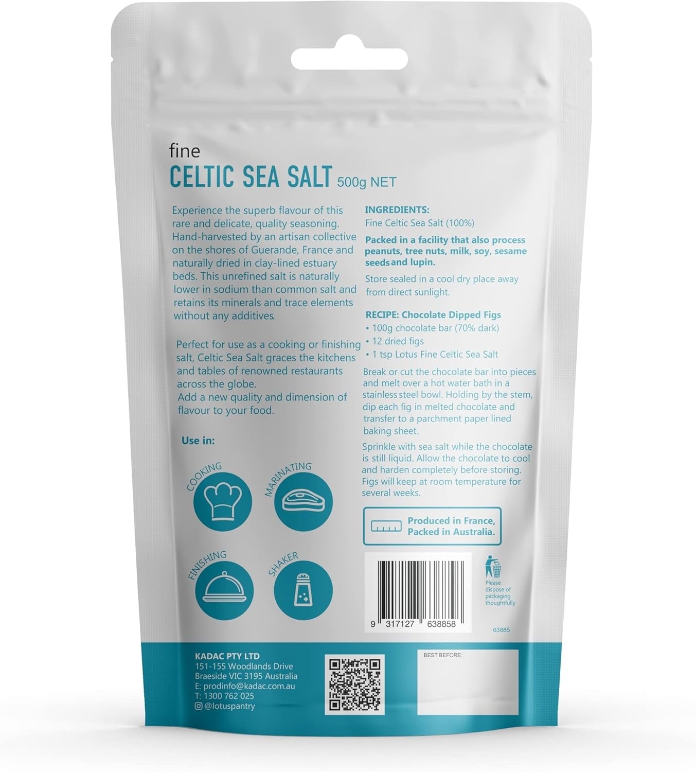 Celtic Sea Salt - Fine - 500g - Yo Keto