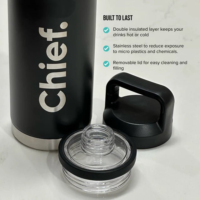 Chief Stainless Steel Water Bottle 800ml - Yo Keto