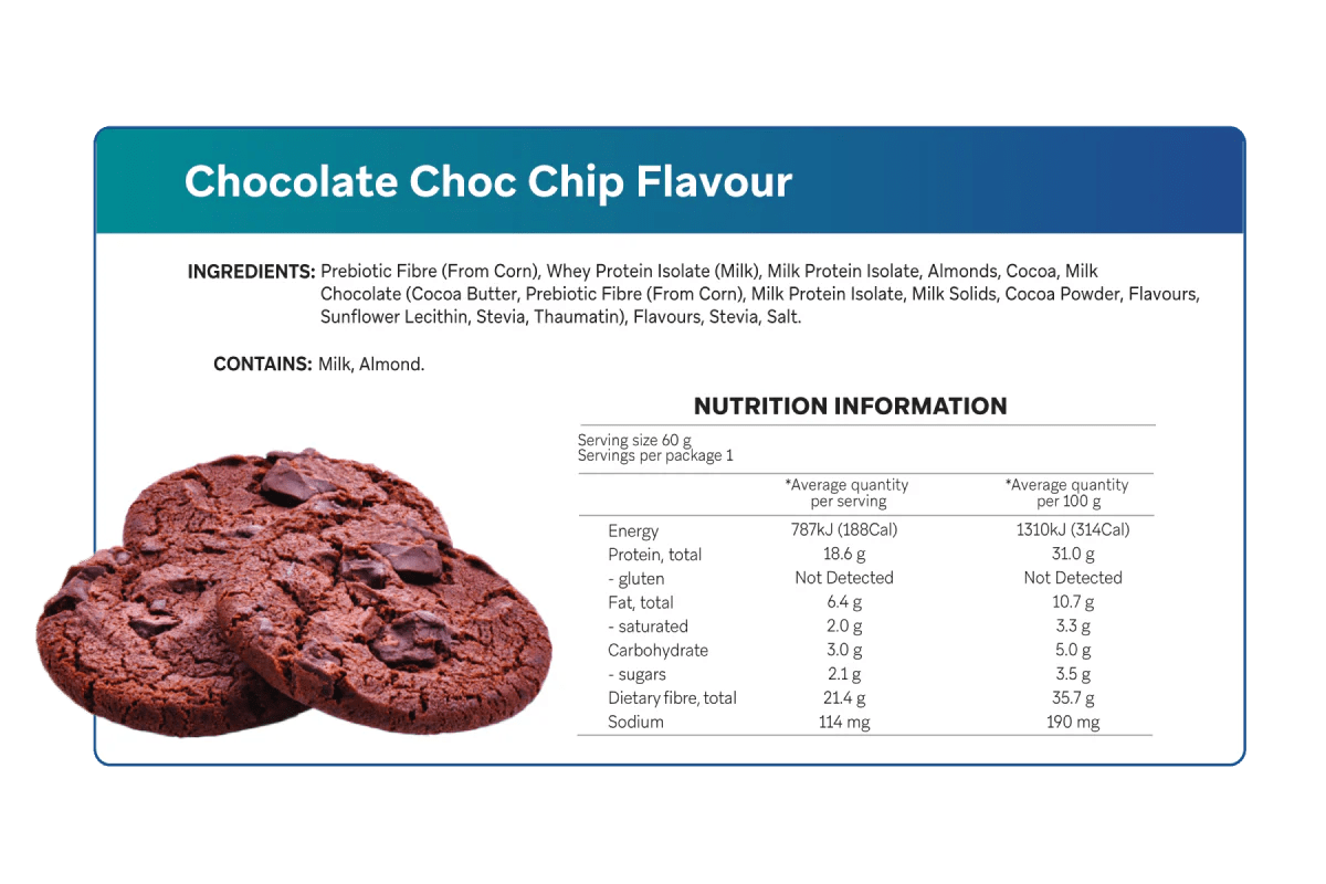 Chocolate Choc Chip Smart Protein Bars x 12 - Yo Keto