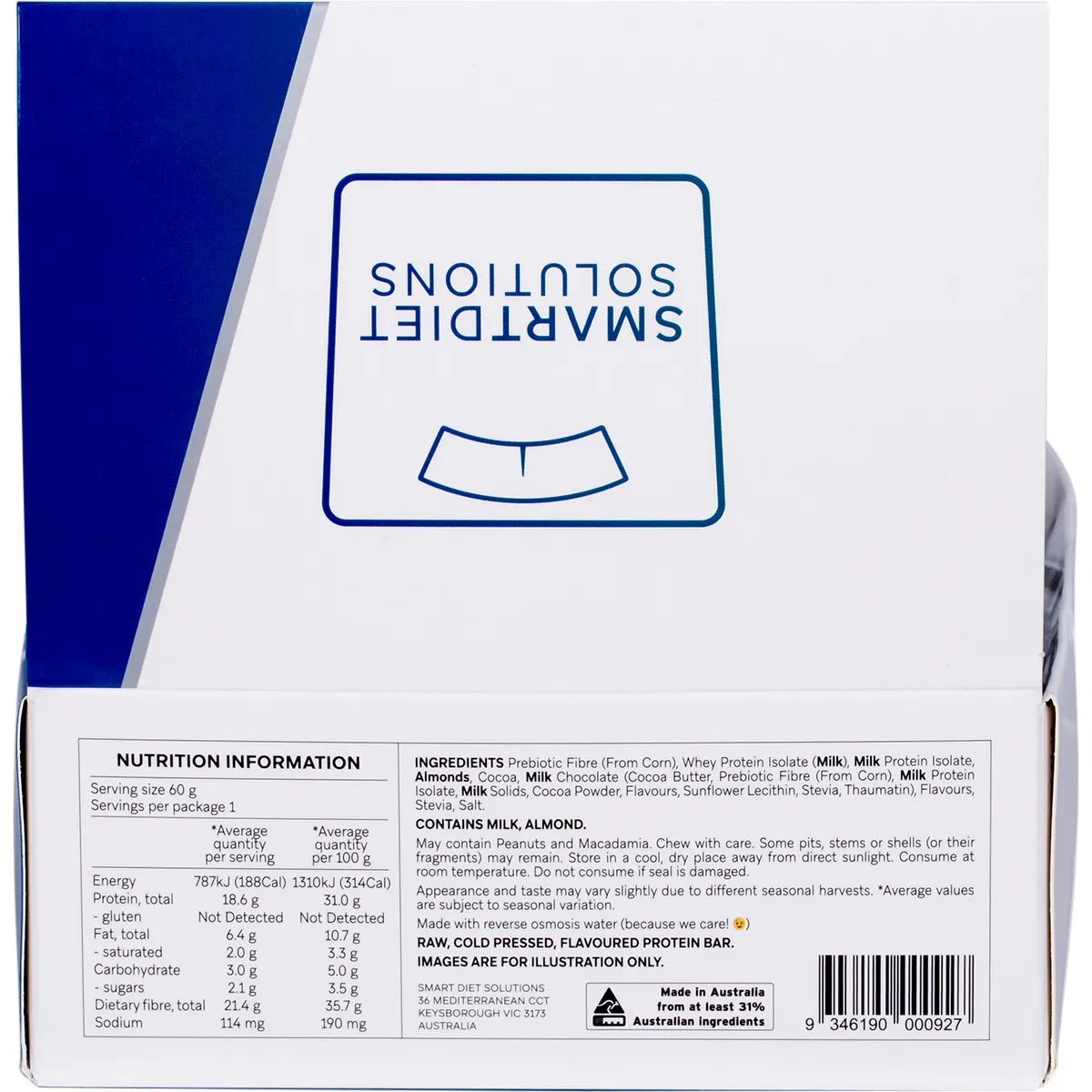 Chocolate Choc Chip Smart Protein Bars x 12 - Yo Keto