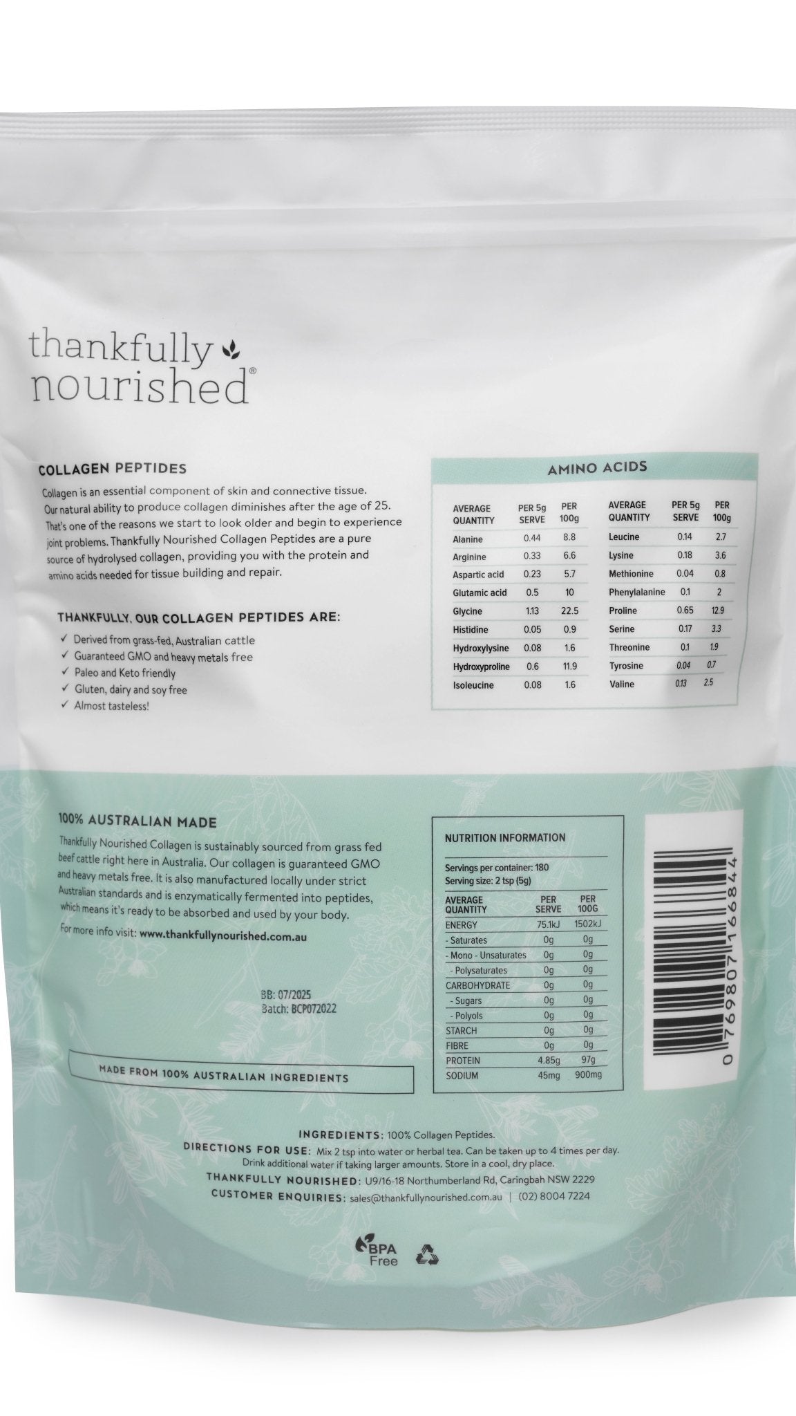 Collagen Peptides - 900g - Yo Keto