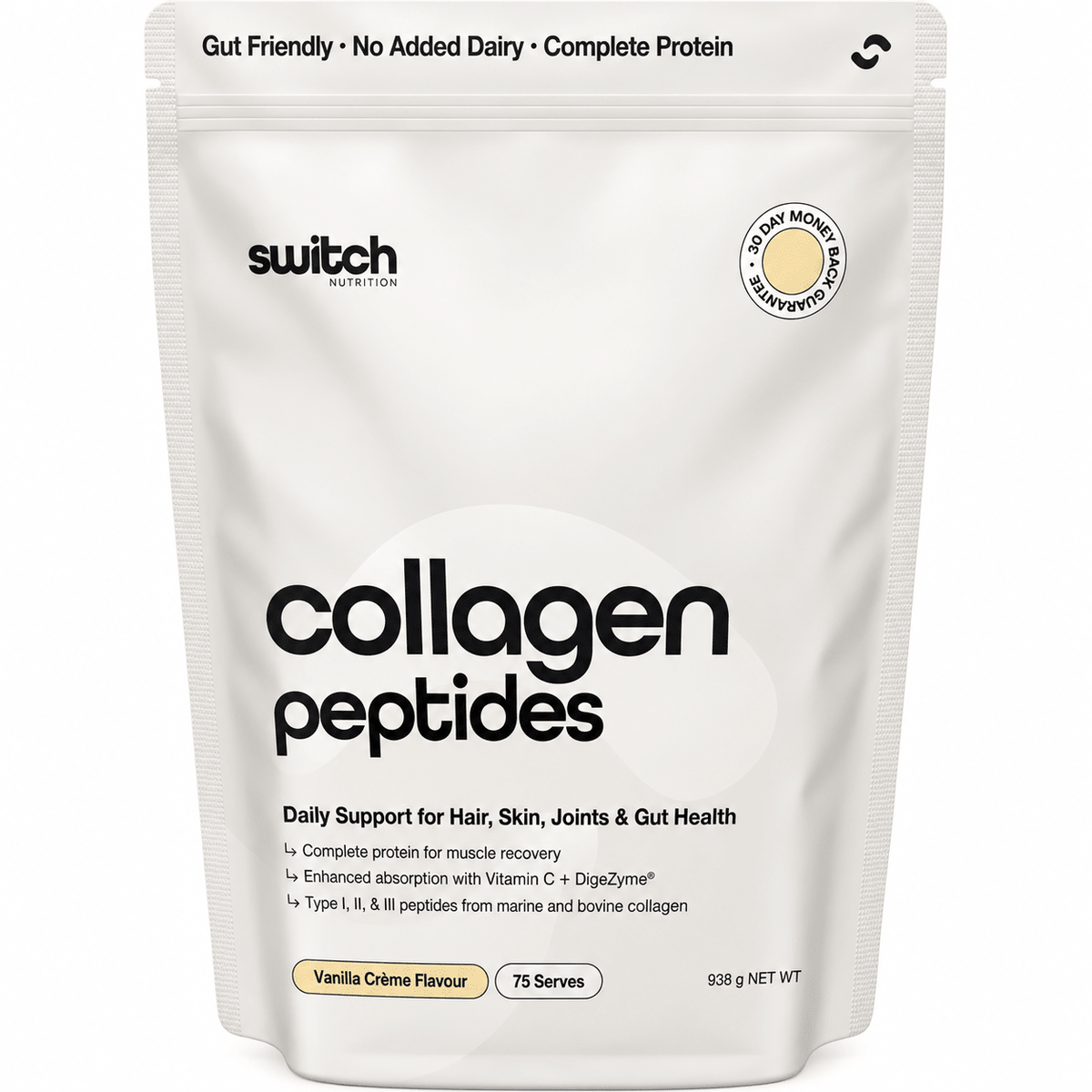 Collagen Peptides - Vanilla Creme - 938g