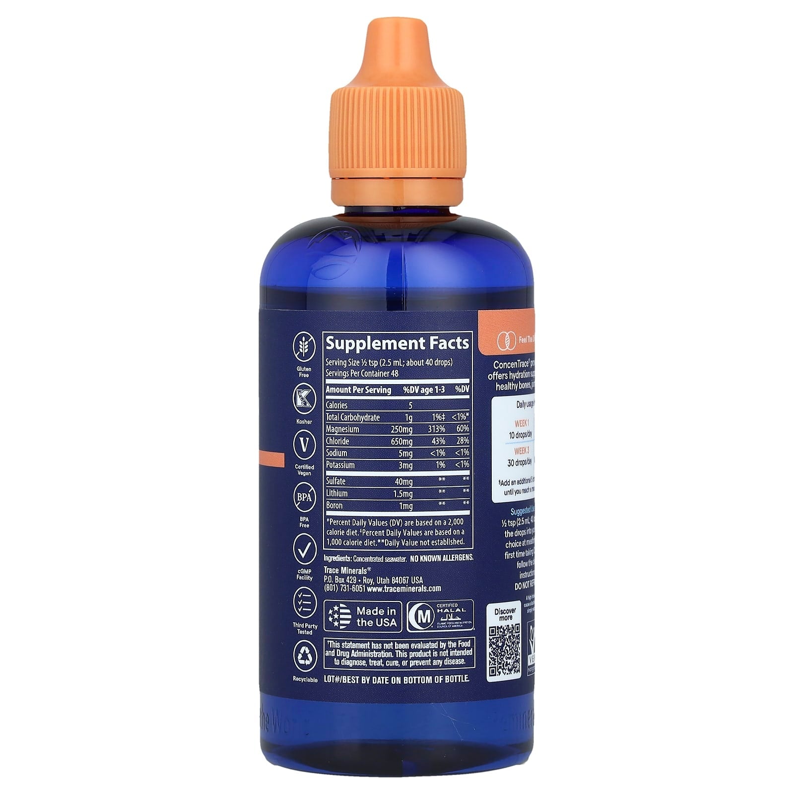 ConcenTrace - Trace Mineral Drops - 118ml - Yo Keto