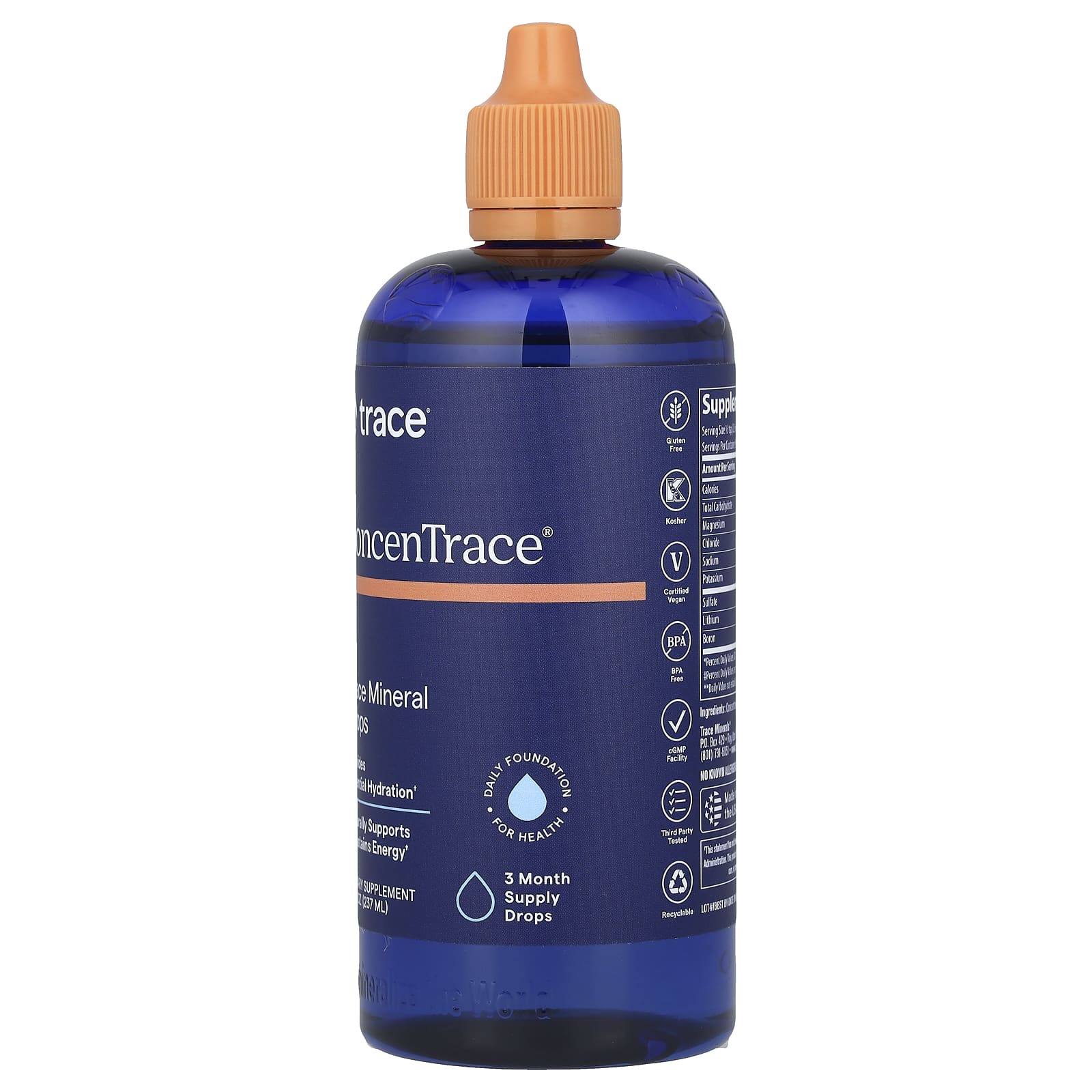 ConcenTrace - Trace Mineral Drops - 237ml - Yo Keto