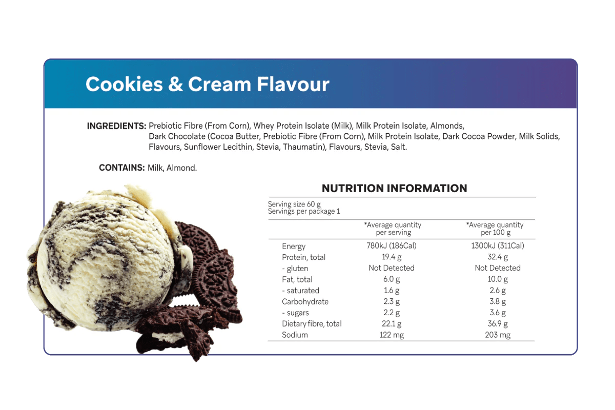Cookies and Cream Smart Protein Bars x 12 - Yo Keto