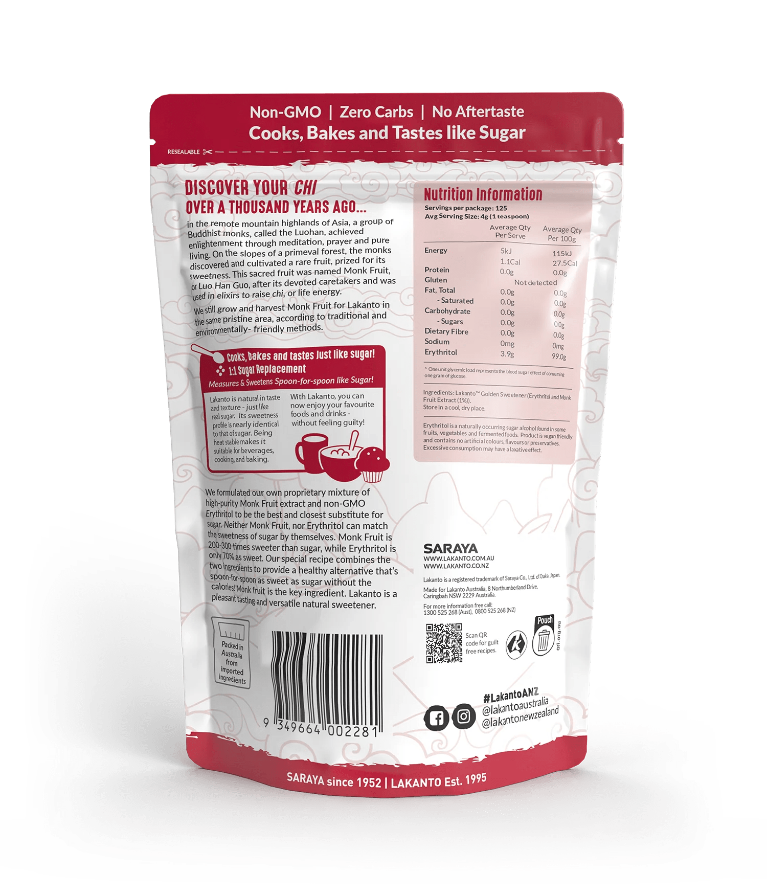 Golden Monkfruit Sweetener - Yo Keto