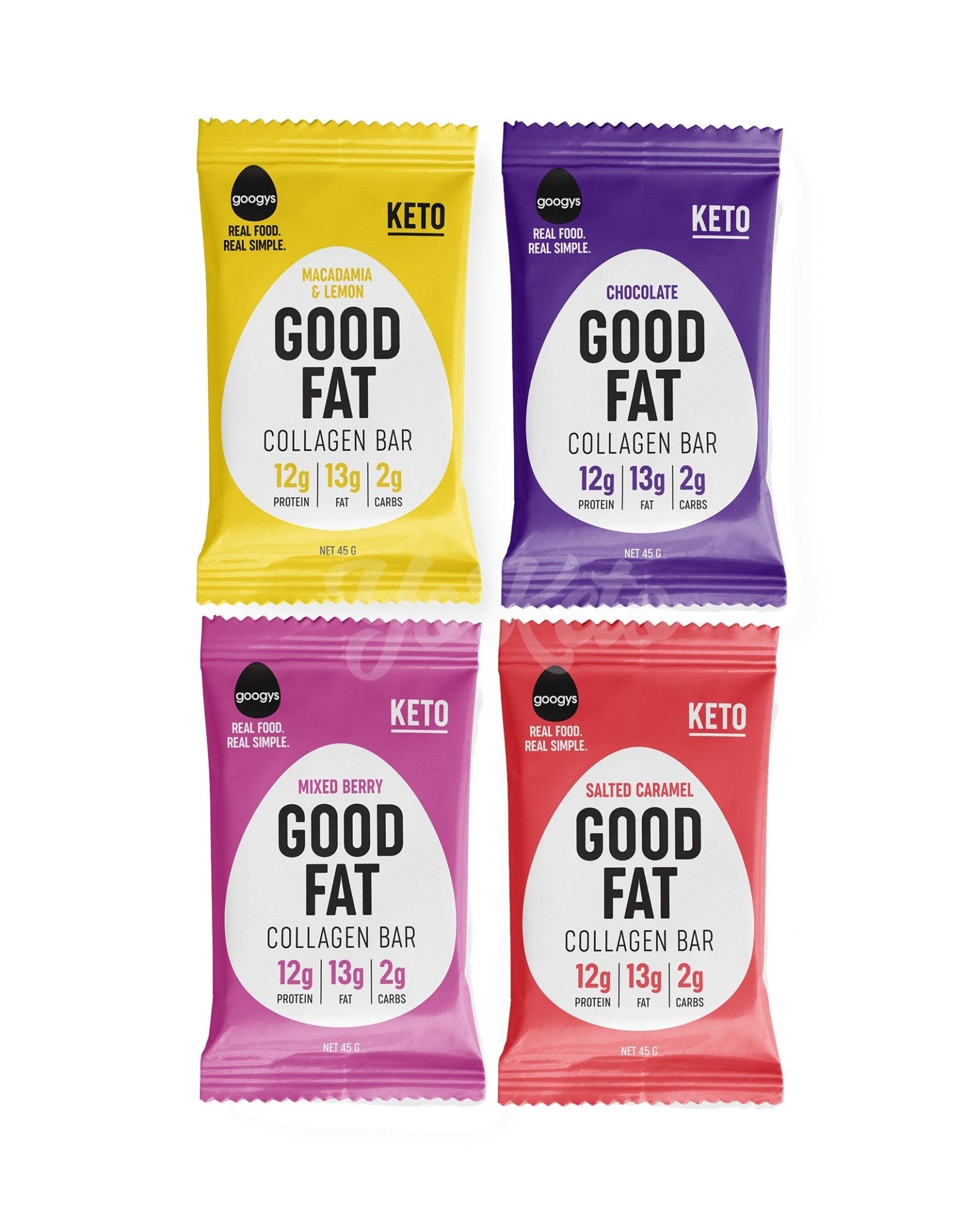 Good Fat Collagen Bar Variety 4 Pack - Yo Keto