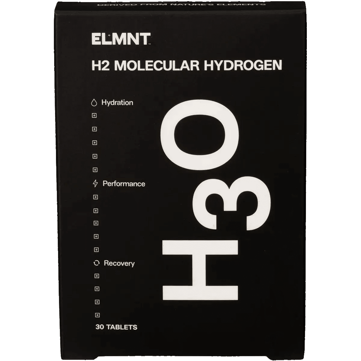 H2 Molecular Hydrogen Water Tablets Natural - 30pk