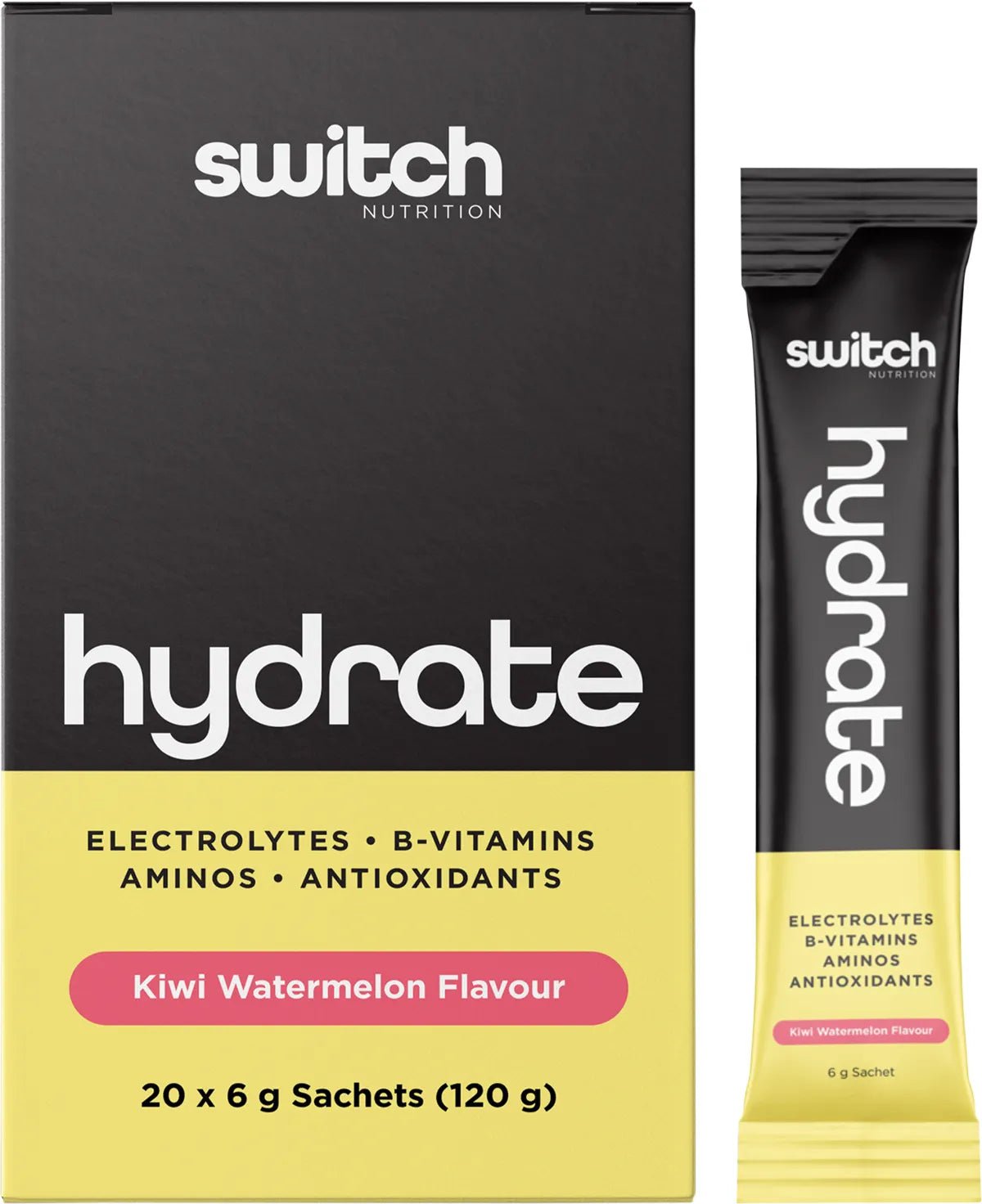 Hydrate Electrolytes - Kiwi Watermelon - 20 Pack - Yo Keto