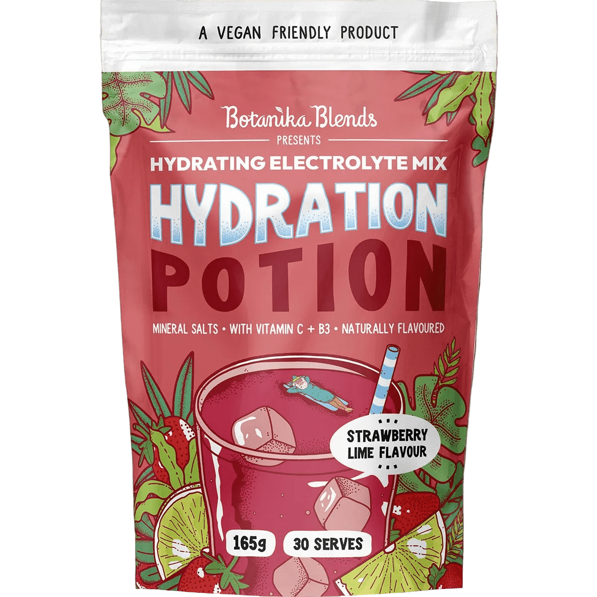 Hydration Potion Strawberry Lime - 165g - Yo Keto