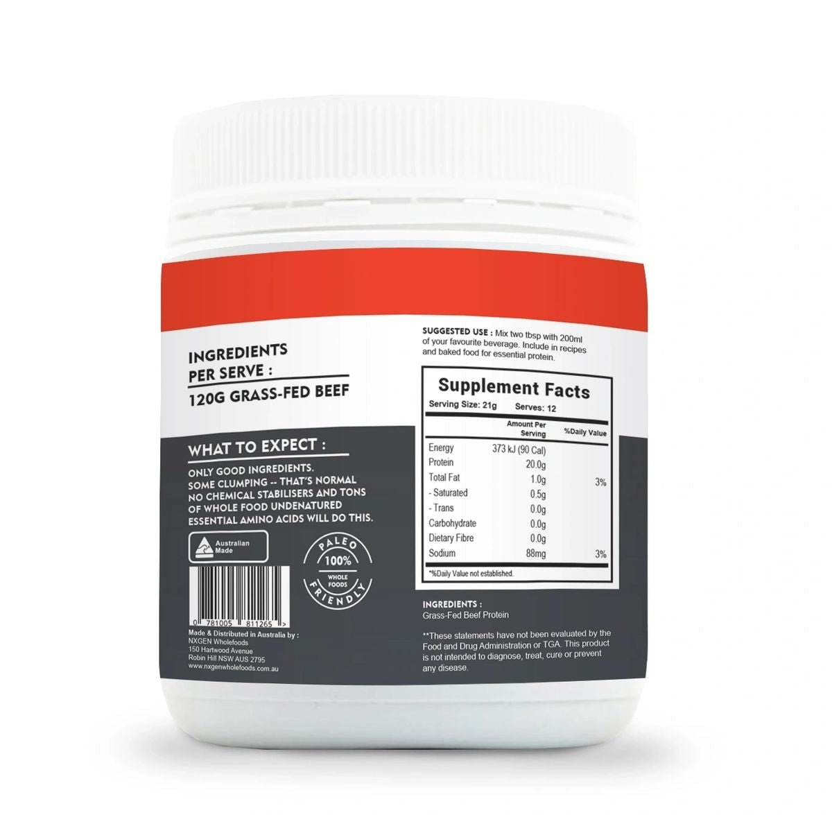 Hydro Beef Isolate Protein - Australian Grass Fed - 252g - Yo Keto