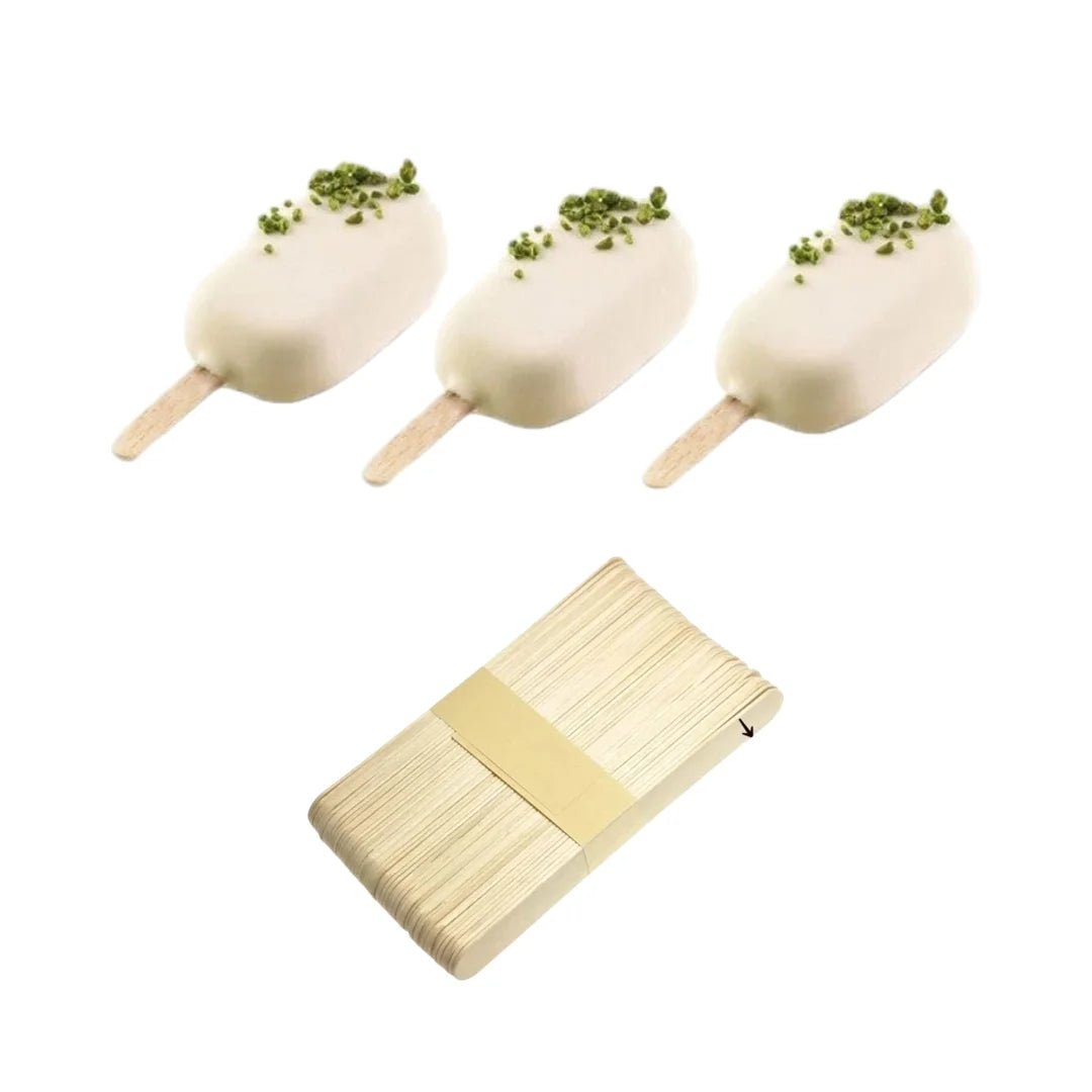 Ice Cream / Popsicle Mould - Large Ellipse + 50 Sticks - Yo Keto