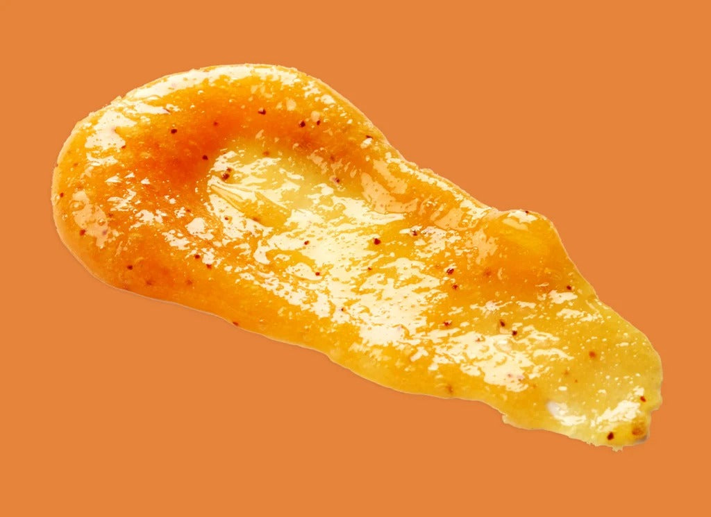 Close-up of Pure Eden 97% Sugar Free Apricot Fruit Spread - 300g, part of Pantry and Jams & Spreads collections.