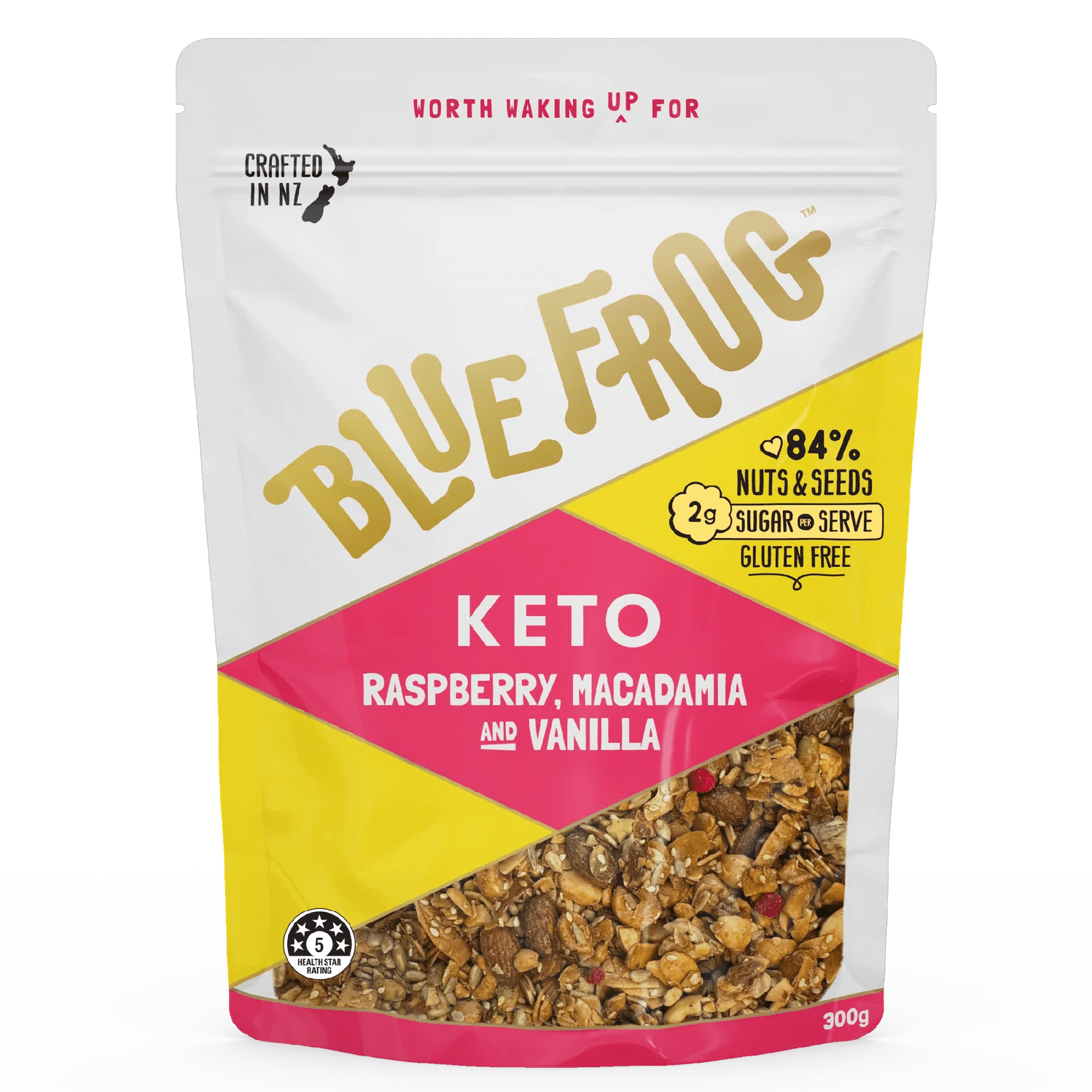 KETO Raspberry, Macadamia, and Vanilla - 300g - Yo Keto