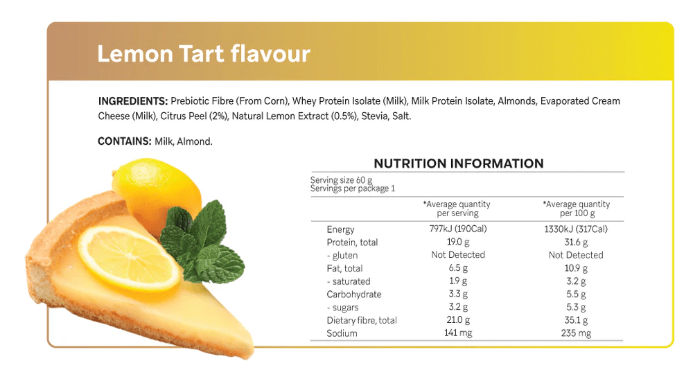 Lemon Tart Smart Protein Bar - Yo Keto