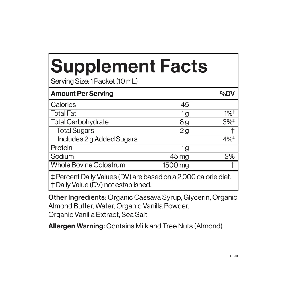 Liquid Colostrum - Vanilla Sea Salt - 26 Pouches - Yo Keto