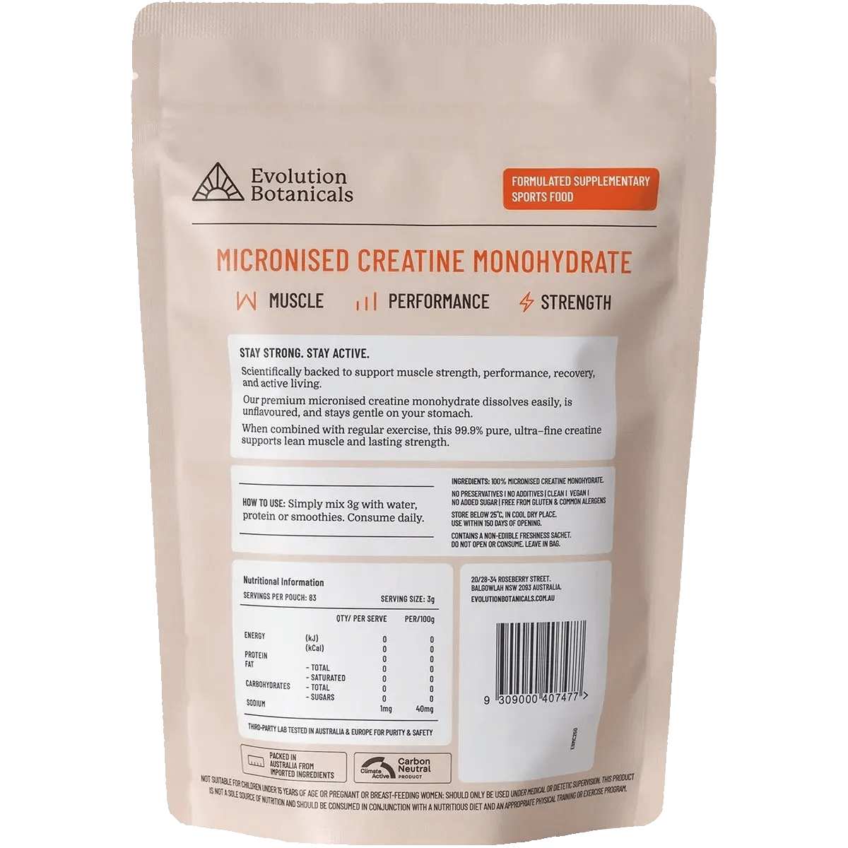Micronised Creatine - 250g