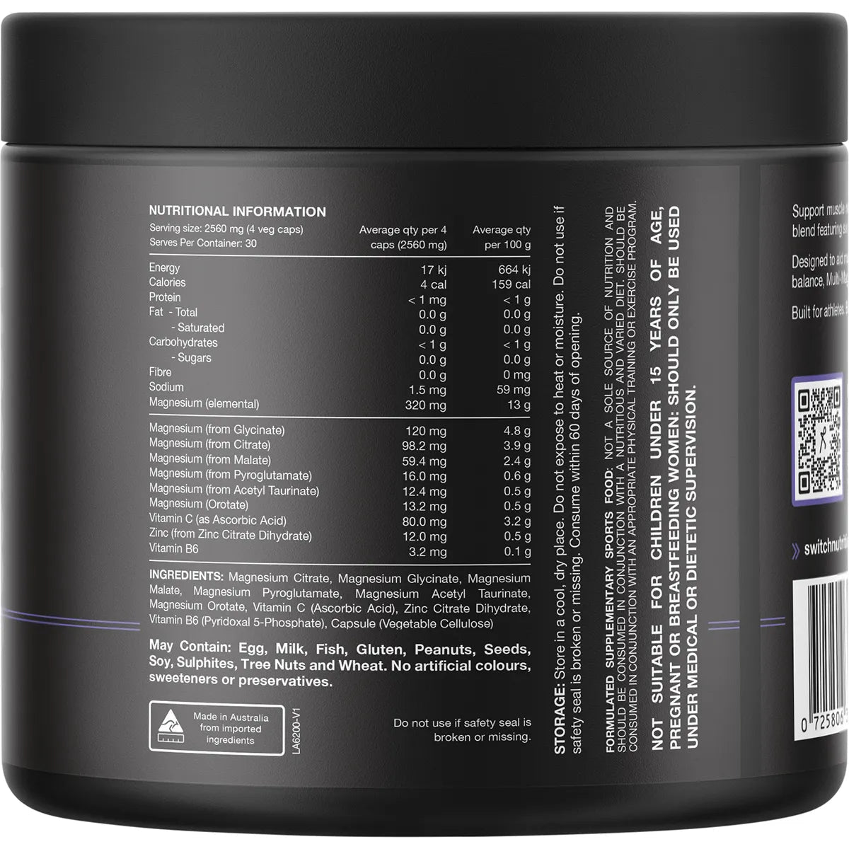 Multi - Mag Perform - Multi - Soured Magnesium Recovery - 120 capsules - Yo Keto