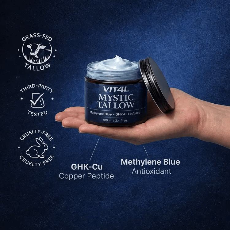 Mystic Tallow Balm - Blue Lotus - Methylene Blue and GHK-Cu Infused - 100ml