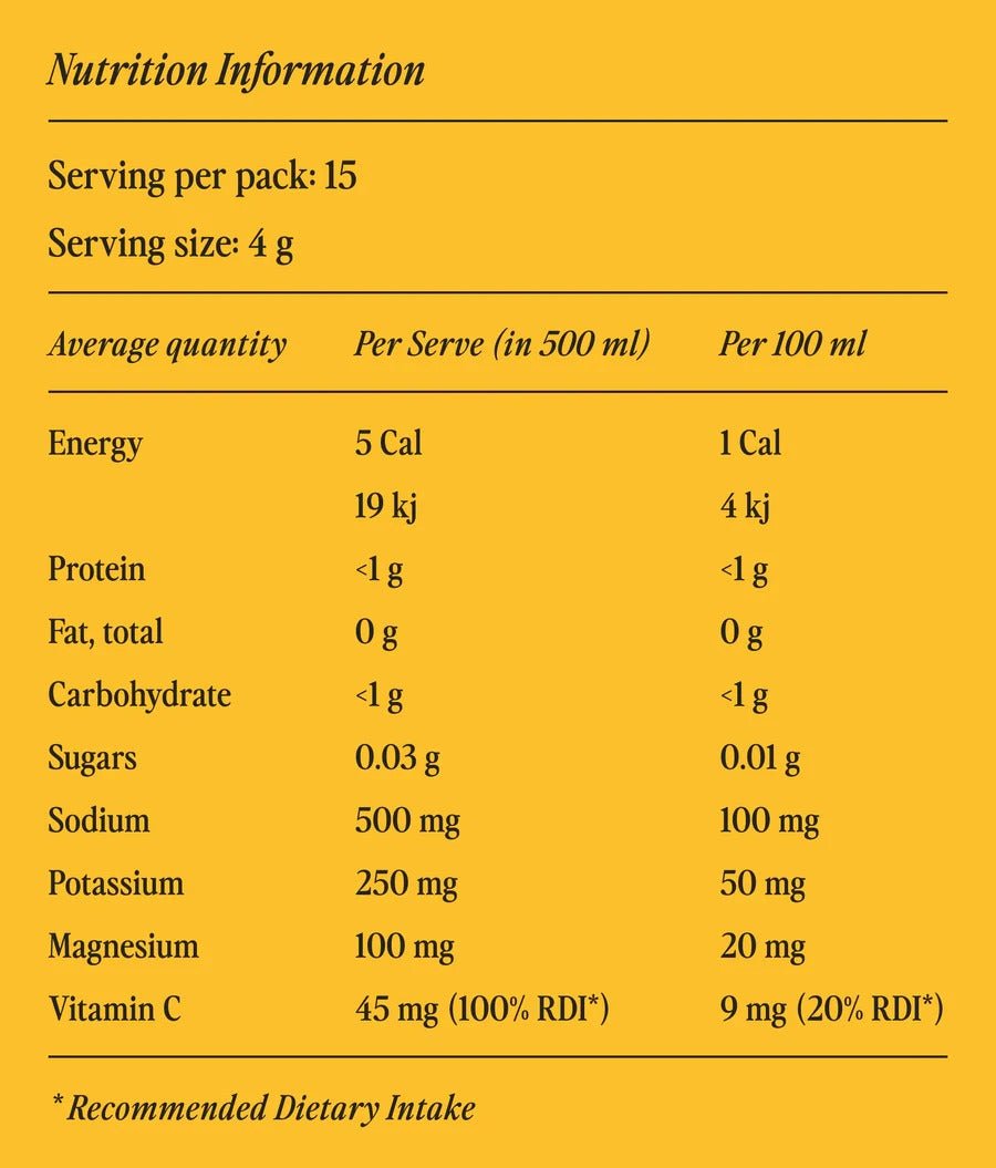 Orange & Mango Electrolyte Drink Mix - 15 Ct