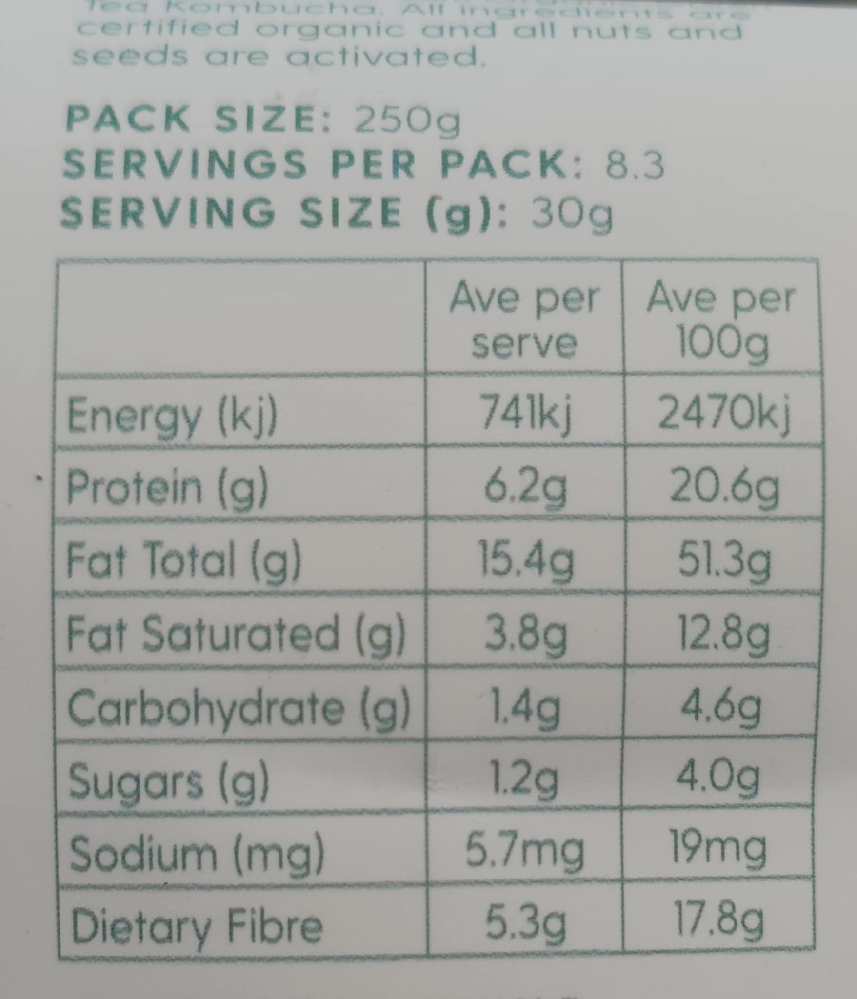 Organic Activated Keto Muesli - Yo Keto