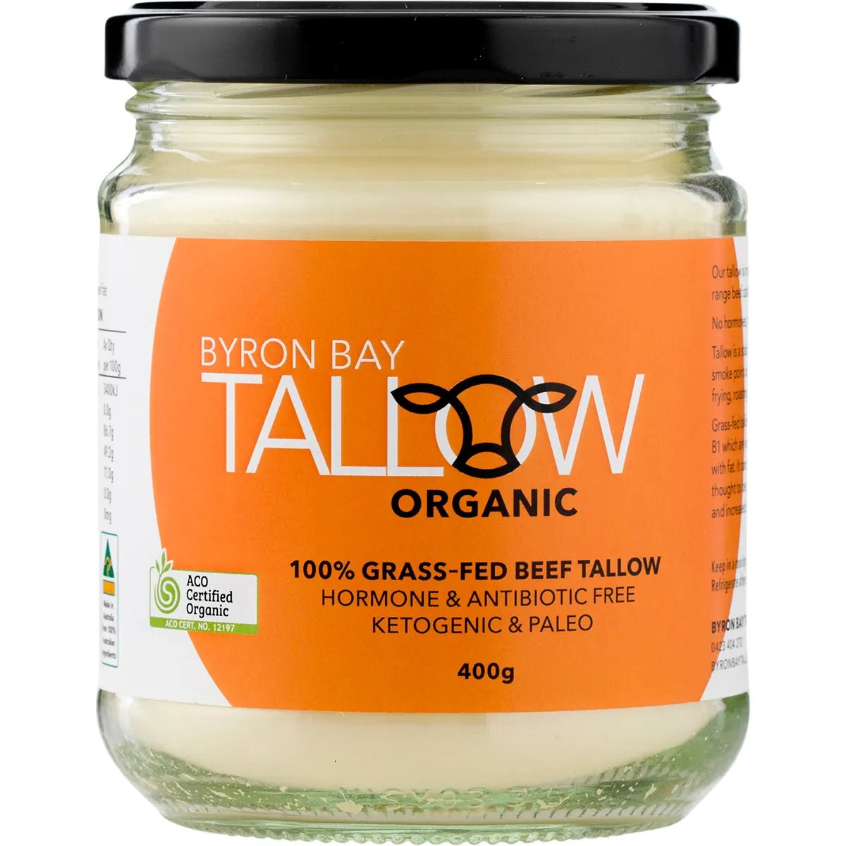 Organic Grass Fed Beef Tallow - 400g - Yo Keto