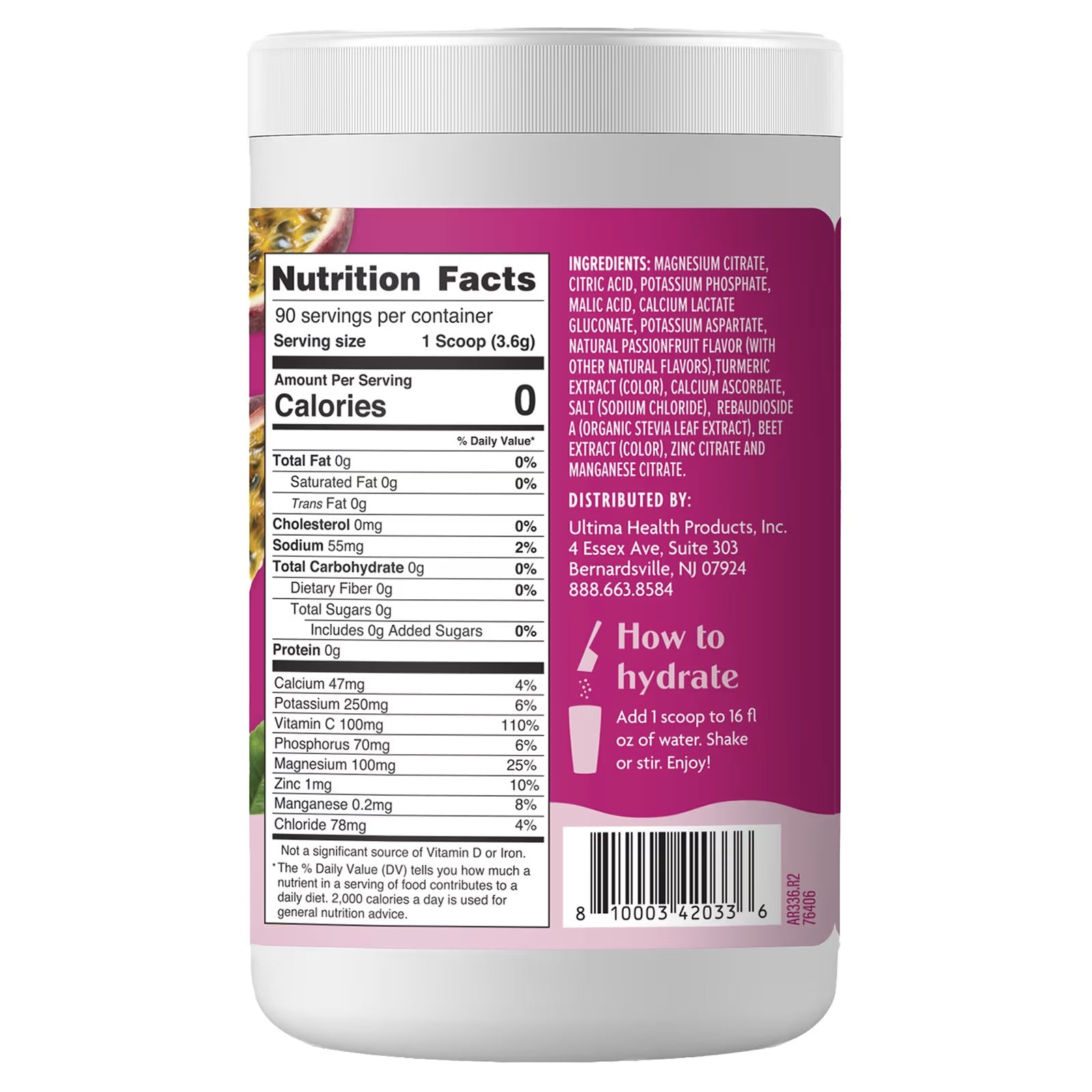 Passionfruit Electrolyte Drink Mix - 90 Serves - Yo Keto