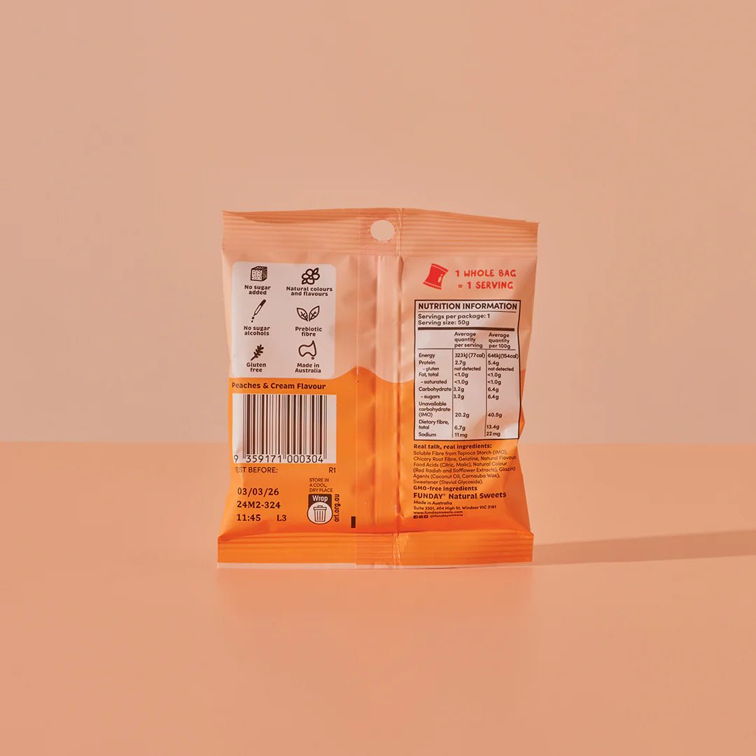 Peaches & Cream Gummies - Yo Keto
