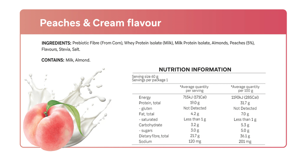 Peaches & Cream Smart Protein Bar - Yo Keto