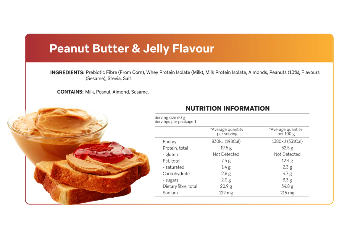 Peanut Butter & Jelly Smart Protein Bars x 12