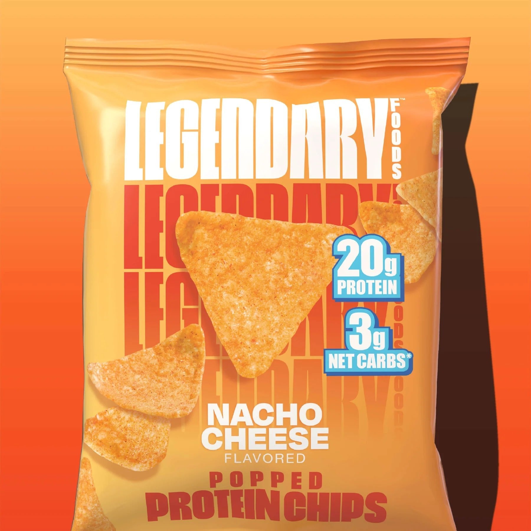 Popped Protein Chips - Nacho Cheese - 34g - Yo Keto