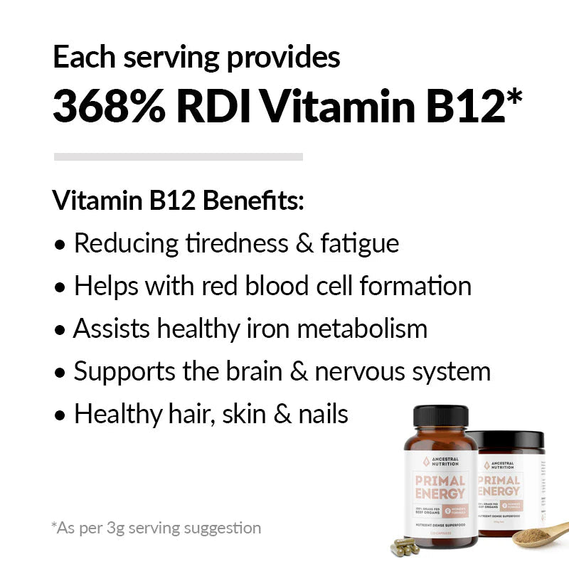 Primal Energy Women Grass - Fed Beef Organ Powder - Yo Keto