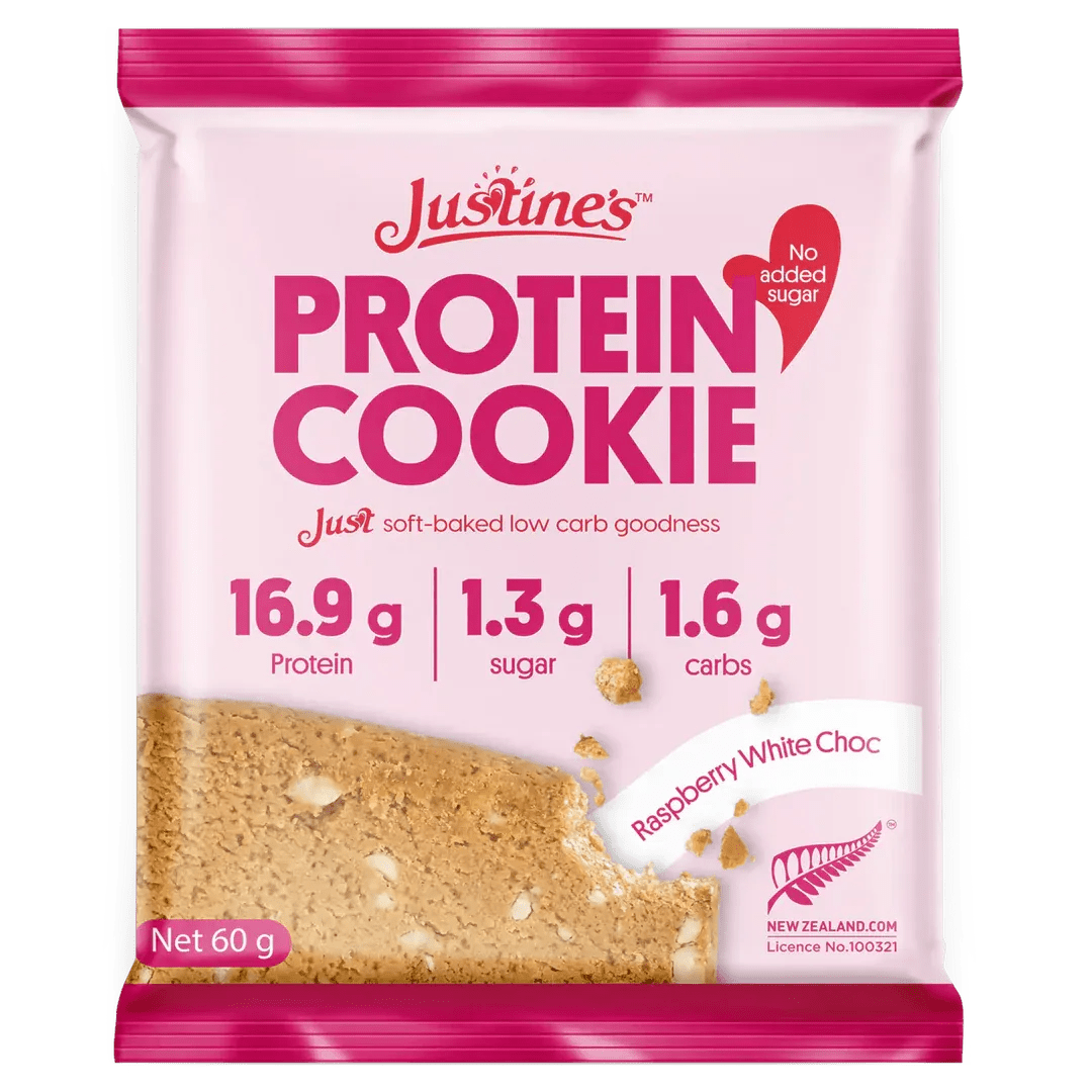 Raspberry White Choc Keto Cookie - 60g - Yo Keto